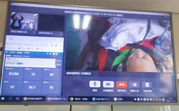 醫生遠程監測患者狀態